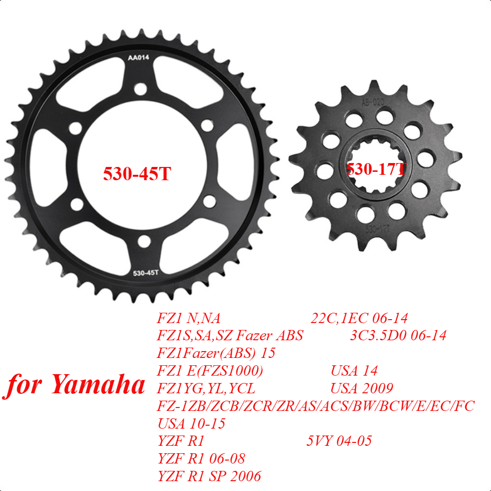 428 Chain - 530 17T 530-45T Motor Bike Front