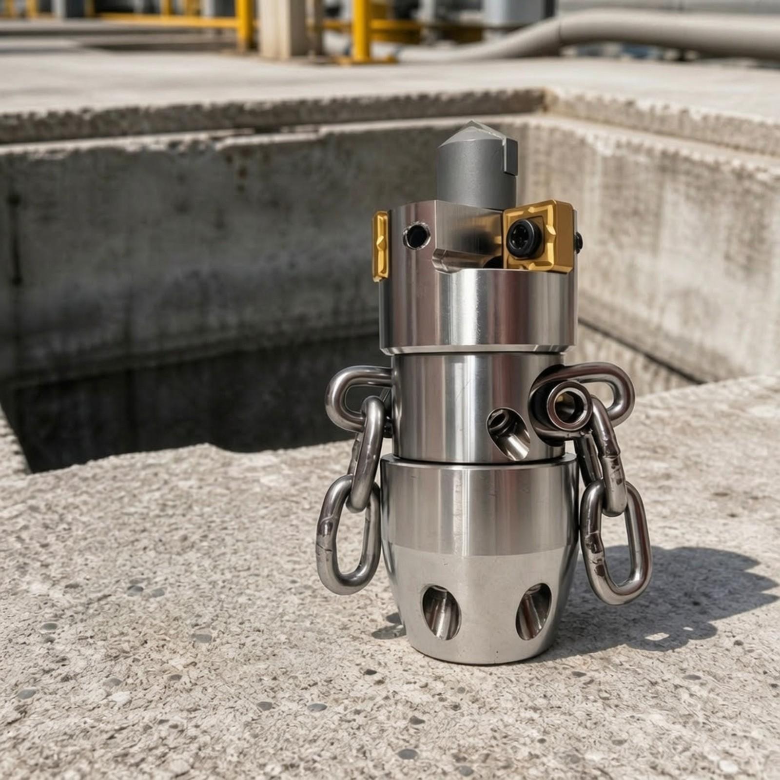 Rotating Drain Cleaning Nozzle - Steel Chain ulasan dan harga