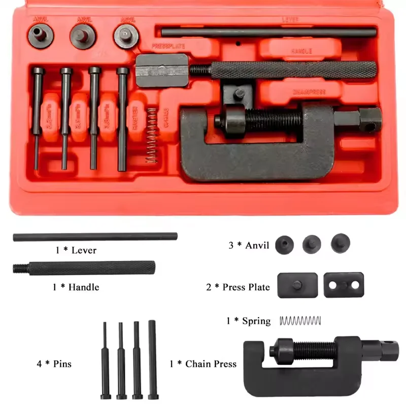 13Pcs Chain Breaker Riveter To - Chain Kit Motorcycle ulasan dan harga