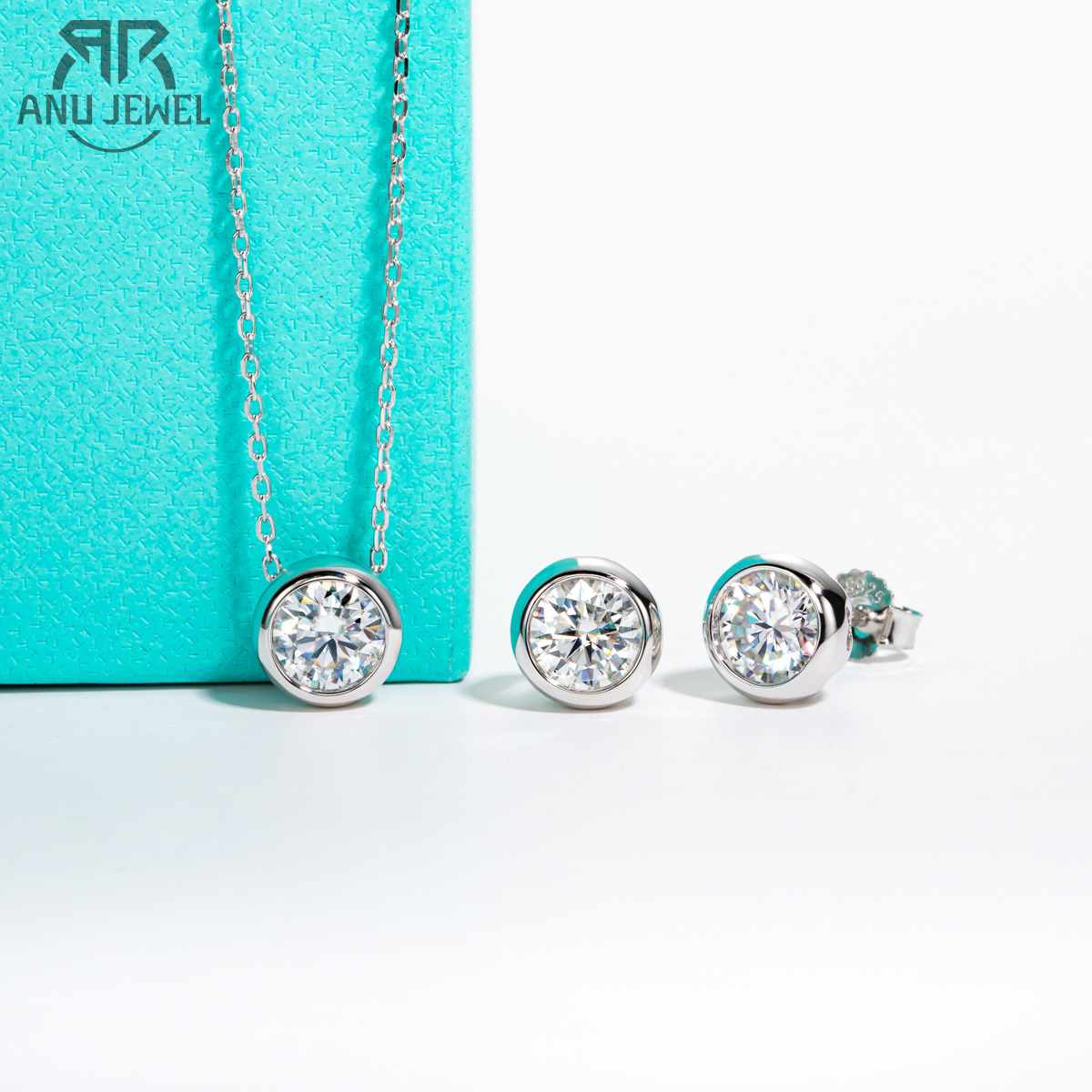 AnuJewel D Color Moissanite Be - Ansi Chain ulasan dan harga