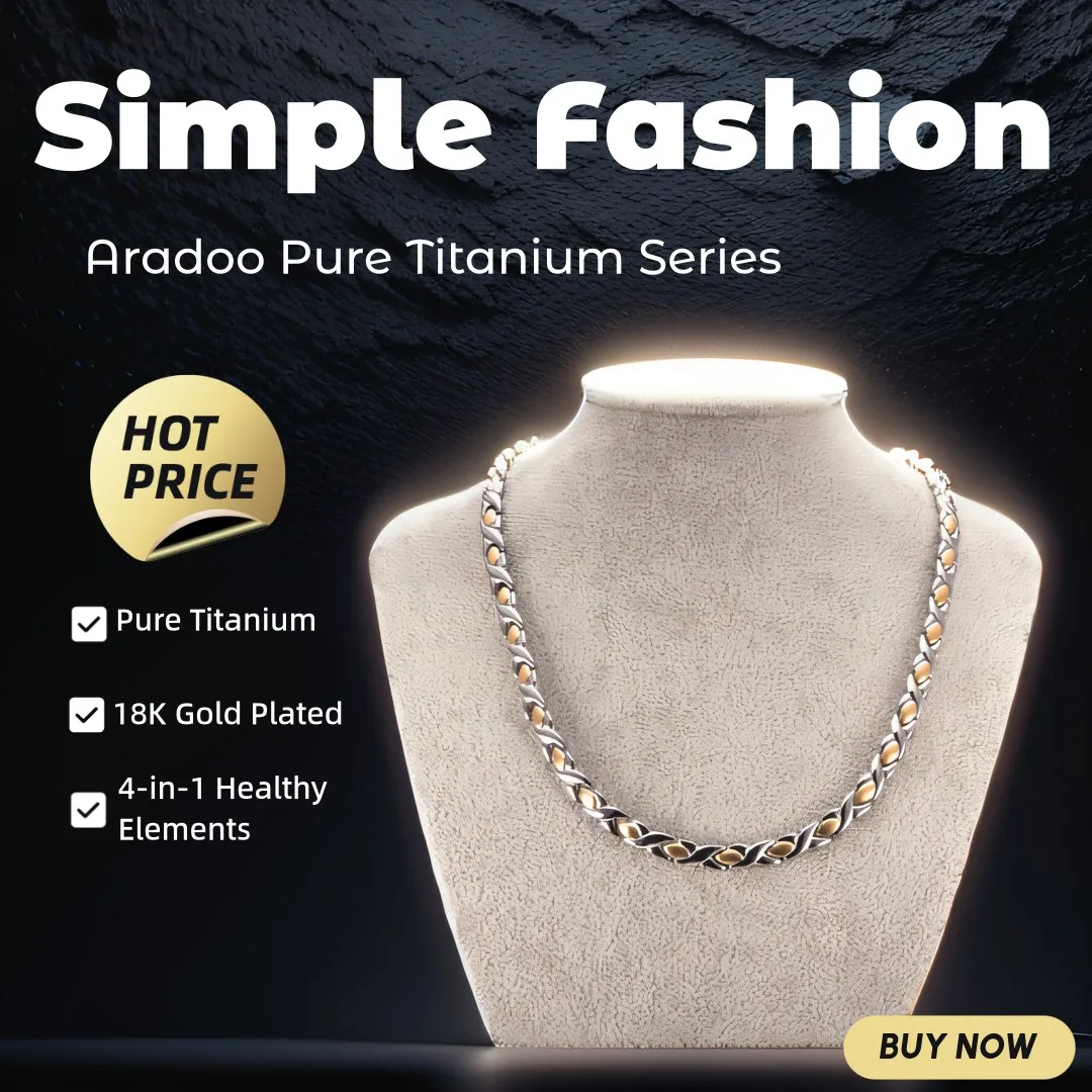 ARADOO Pure Titanium Necklace  - Ansi Chain ulasan dan harga