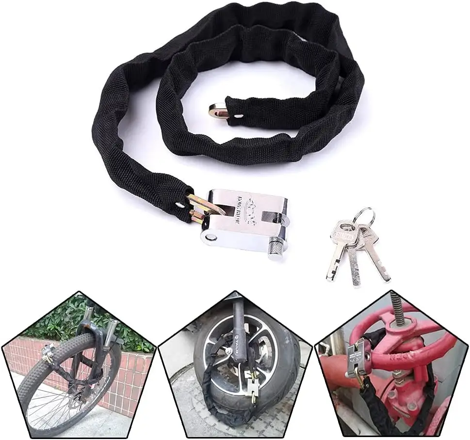 1.2M 2M 3M Motorcycle Bike Loc - Bicycle Chain ulasan dan harga